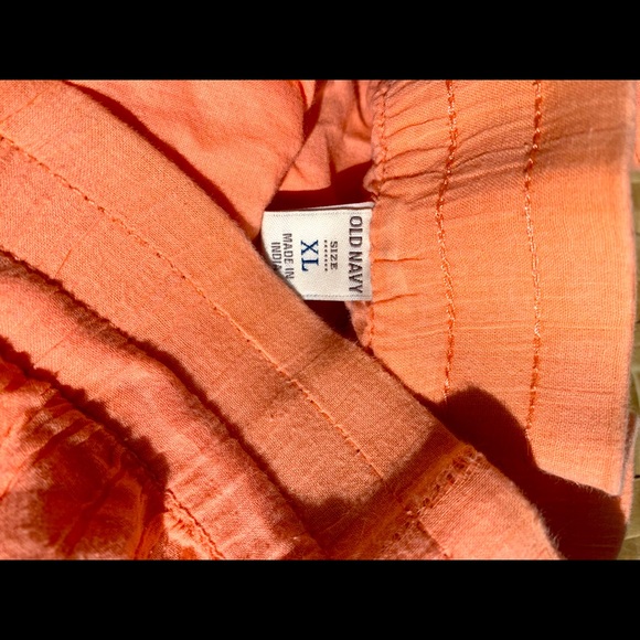 Old Navy soft orange flare shirt skirt XL - Picture 2 of 2